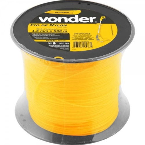 Fio de nylon para aparador de grama 1,6 mm x 500 m Fio de nylon para aparador de grama 1,6 mm x 500 m
