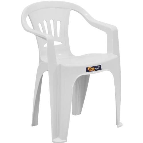 Kit 4 cadeiras pl�sticas com bra�os - Tabuba