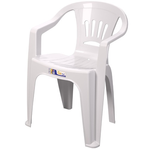 Kit 4 cadeiras pl�sticas com bra�os - Tabuba