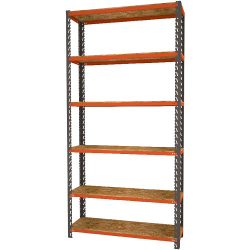 Estante desmontável 1000 x 300 x 1950 mm com 6 prateleiras - 40300 Estante desmontável 1000 x 300 x 1950 mm com 6 prateleiras - 40300