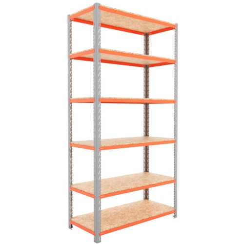 Estante desmontável 1000 x 300 x 1950 mm com 6 prateleiras - 40300 Estante desmontável 1000 x 300 x 1950 mm com 6 prateleiras - 40300