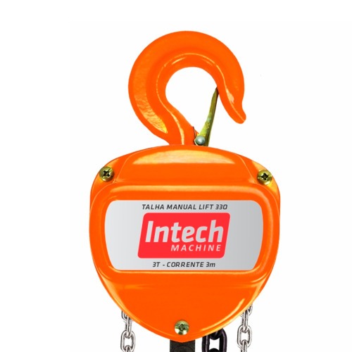 Talha manual com capacidade de 3000 Kg e 3 metros de corrente - LIFT330 Talha manual com capacidade de 3000 Kg e 3 metros de corrente - LIFT330