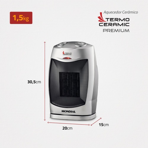 Aquecedor el�trico 1.500 watts termo ceramic - A05  220V