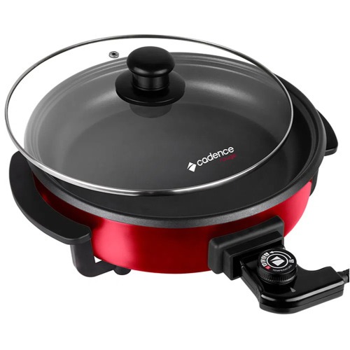 Panela elétrica redonda 1250 watts Rouge - PAN610 220V Panela elétrica redonda 1250 watts Rouge - PAN610 220V