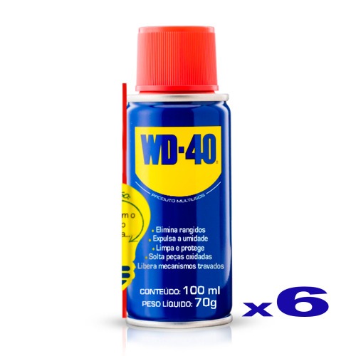 Kit 6 �leos lubrificante desengripante multiuso 100 ml - WD-40