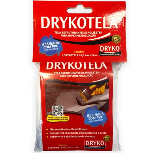 Tela resinada para estrutura��o 105 mm x 10 m - DRYKOTELA