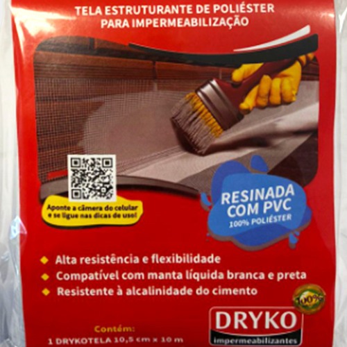 Tela resinada para estrutura��o 105 mm x 10 m - DRYKOTELA