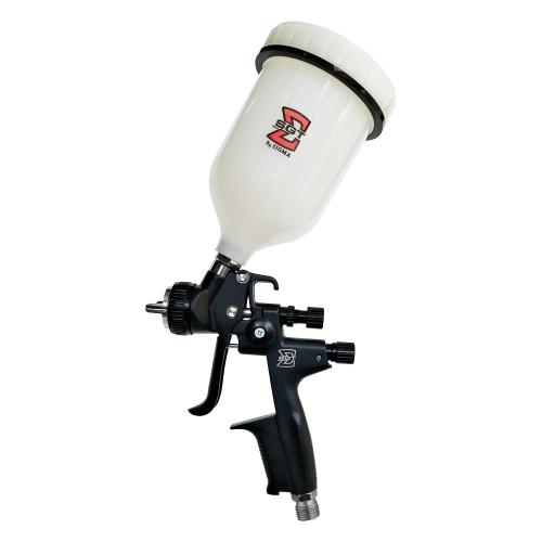 Pistola de pintura HVLP tipo gravidade com bico 1.4 mm 600 ml - SGT-3811 Pistola de pintura HVLP tipo gravidade com bico 1.4 mm 600 ml - SGT-3811