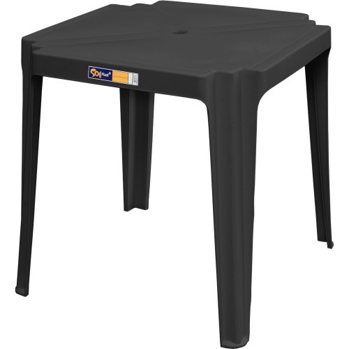 Conjunto de mesa Coruripe com 4 cadeiras pl�sticas sem bra�o