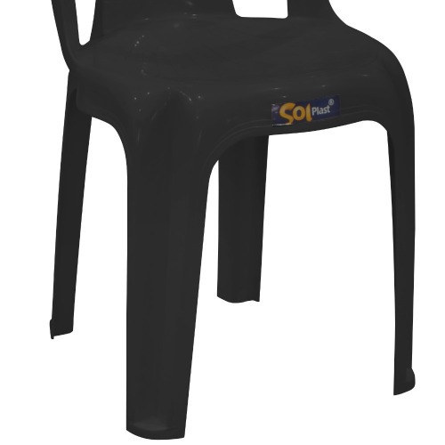 Conjunto de mesa Coruripe com 4 cadeiras pl�sticas sem bra�o