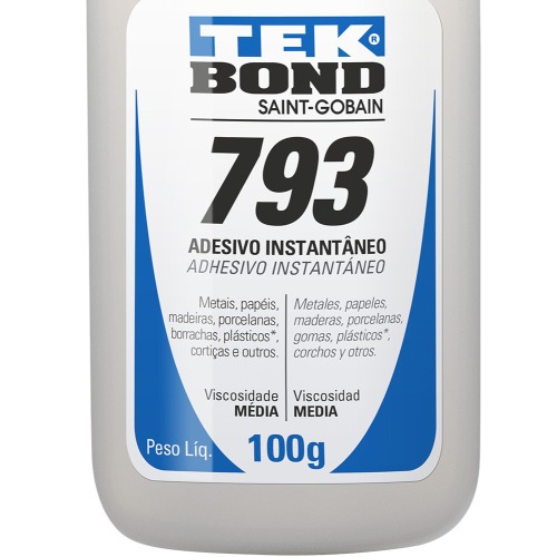 Adesivo instant�neo industrial 100g - 793