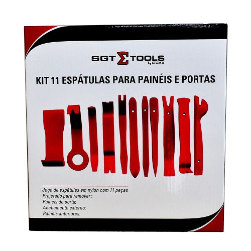 Kit de espátulas automotivas para painéis e portas 11 peças Kit de espátulas automotivas para painéis e portas 11 peças