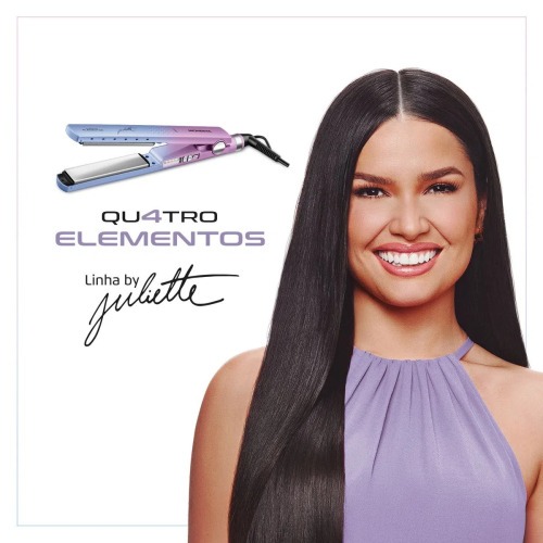 Prancha Chapinha Alisadora Duo Colors 4 elementos By Juliette - P-JU-03  110V/220V