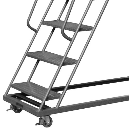 Escada plataforma de ferro 2,5 m 8 degraus + patamar - 58-B