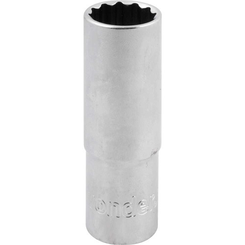 Soquete estriado longo 19 mm encaixe 1/2 Soquete estriado longo 19 mm encaixe 1/2