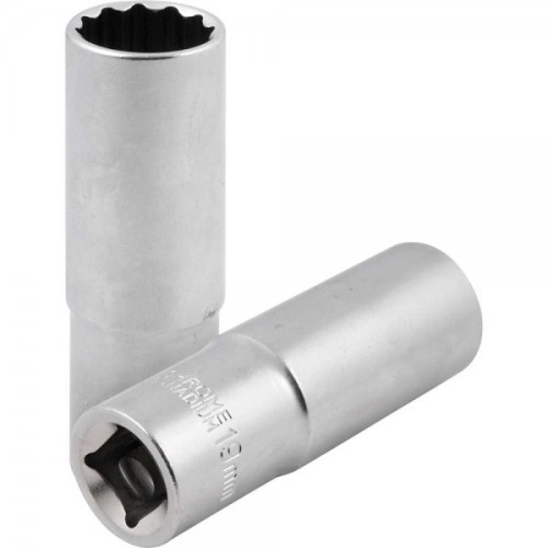 Soquete estriado longo 19 mm encaixe 1/2 Soquete estriado longo 19 mm encaixe 1/2