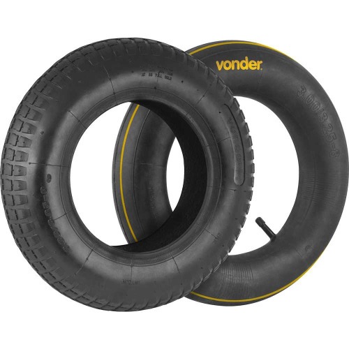 Pneu com c�mara de ar para carrinho de m�o 3,25