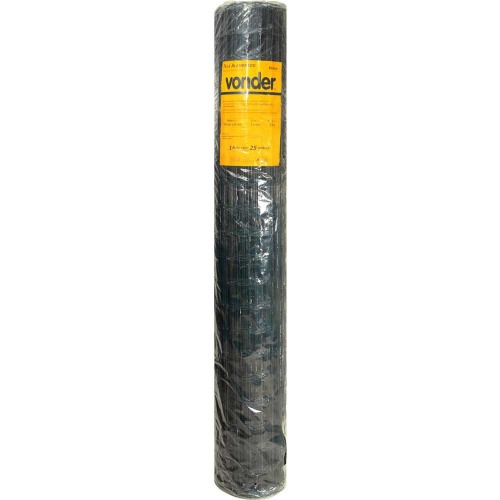 Tela alambrado verde malha 10 x 5 cm fio 2,5 mm com 2,0 x 25 m  - 80.67.020.105