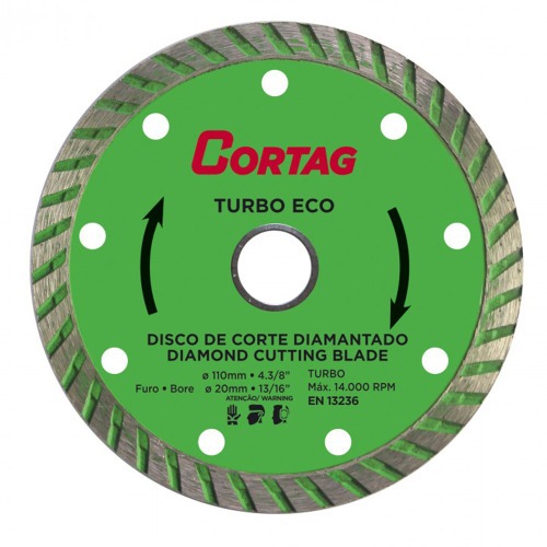 Disco diamantado Turbo 110 mm para mármore e granito - Eco Turbo Disco diamantado Turbo 110 mm para mármore e granito - Eco Turbo