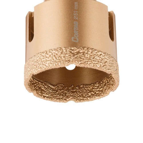 Serra copo diamantada 51 mm para esmerilhadeira rosca M14 Serra copo diamantada 51 mm para esmerilhadeira rosca M14