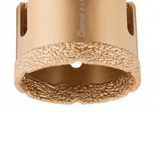 Serra copo diamantada 64 mm para esmerilhadeira rosca M14 Serra copo diamantada 64 mm para esmerilhadeira rosca M14