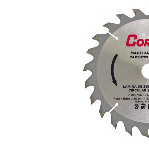 Lâmina de serra circular para madeira 185mm 24 dentes - 60753 Lâmina de serra circular para madeira 185mm 24 dentes - 60753