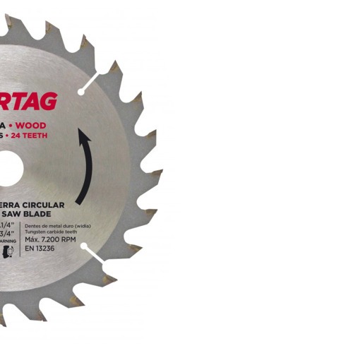 Lâmina de serra circular para madeira 185mm 24 dentes - 60753 Lâmina de serra circular para madeira 185mm 24 dentes - 60753