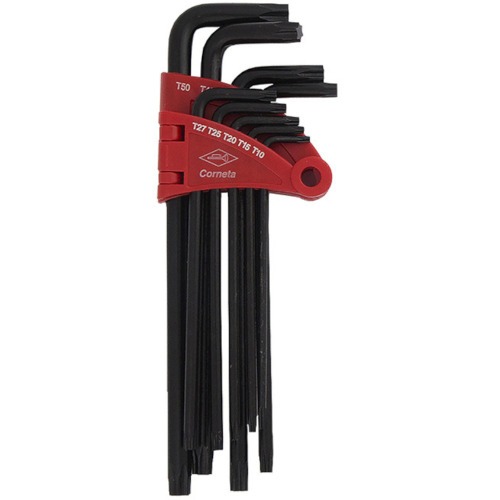 Jogo de chave hexalobular longa T10 a T50 com 9 pe�as - 3125053