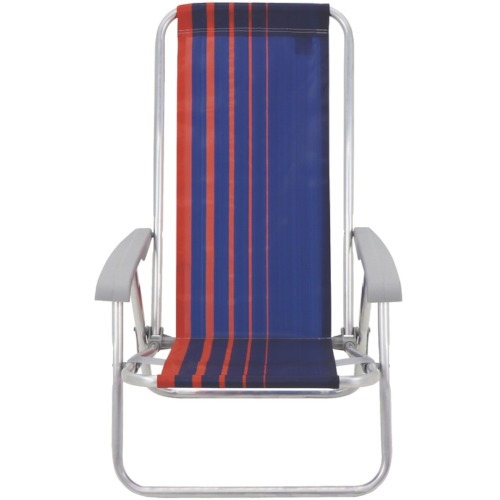 Kit Cadeira de praia reclin�vel 4 posi��es Bali + Carrinho Mesa CAR0649