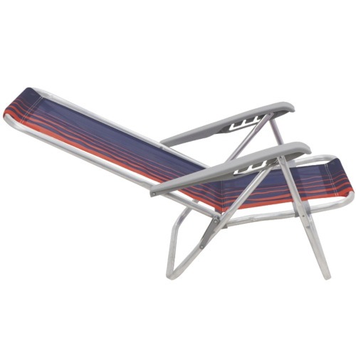 Kit Cadeira de praia reclin�vel 4 posi��es Bali + Carrinho Mesa CAR0649