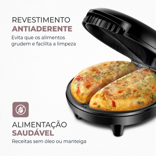 Omeleteira el�trica 800 watts Easy Omelet - OM-02   110V