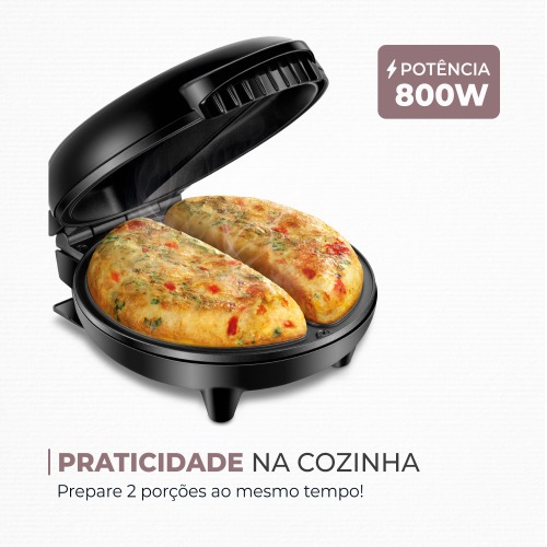 Omeleteira el�trica 800 watts Easy Omelet - OM-02   110V