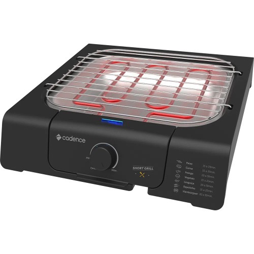 Churrasqueira elétrica portátil 1.200 watts Short Grill - GRL805 110V Churrasqueira elétrica portátil 1.200 watts Short Grill - GRL805 110V