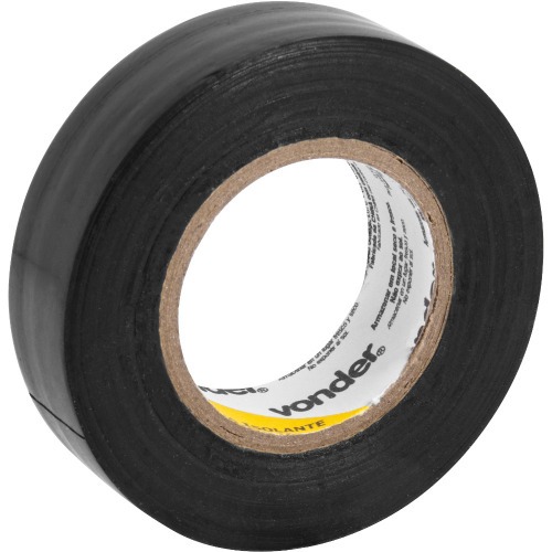 Fita isolante antichama 19 mm x 20 m preta com 10 pe�as