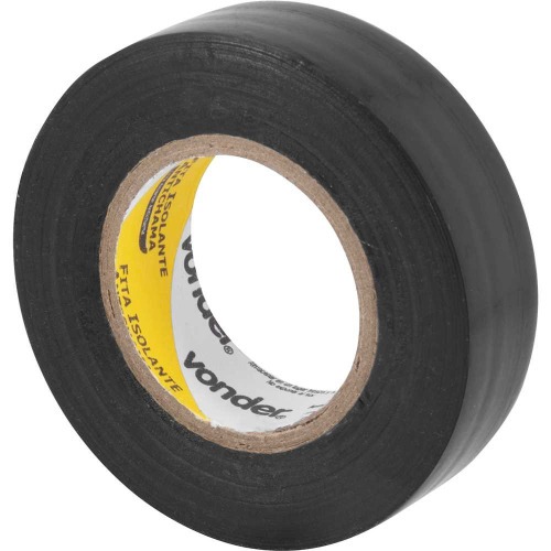 Fita isolante antichama 19 mm x 20 m preta com 10 pe�as