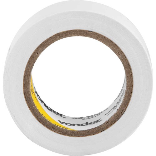 Fita isolante antichama 19 mm x 10 m branca com 10 peças Fita isolante antichama 19 mm x 10 m branca com 10 peças