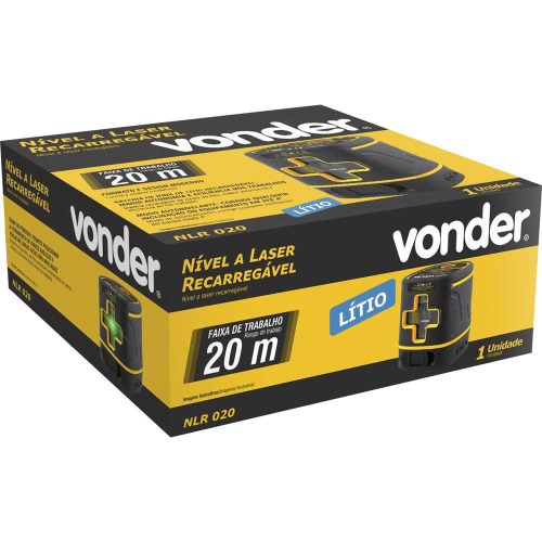 Nível a laser verde 2 linhas alcance de 20 metros - NLR 020 Nível a laser verde 2 linhas alcance de 20 metros - NLR 020