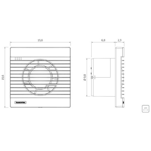 Exaustor para Banheiro Tramontina BA 100 220 V - Tramontina 220V Exaustor para Banheiro Tramontina BA 100 220 V - Tramontina 220V
