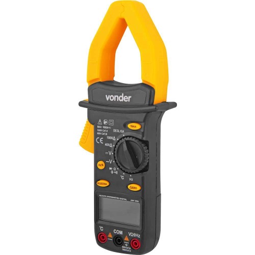 Alicate amperímetro digital CAT III 600V - AAV 2000 Alicate amperímetro digital CAT III 600V - AAV 2000