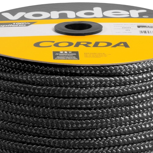 Corda multifilamento trançada 8 mm com rolo de 258 metros Corda multifilamento trançada 8 mm com rolo de 258 metros