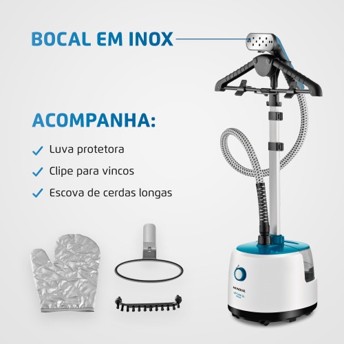 Passadeira a vapor 1.800 watts Vip Care - VP-07  220V