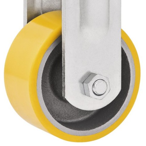 Rod�zio fixo de poliuretano e ferro fundido 8