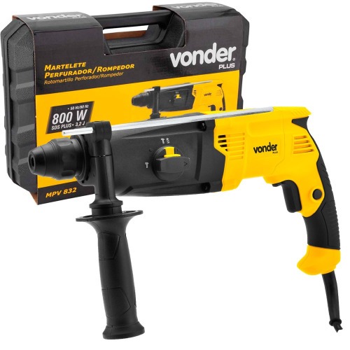 Martelete perfurador e Rompedor 800W 3,2 joules - MPV 832 110V Martelete perfurador e Rompedor 800W 3,2 joules - MPV 832 110V