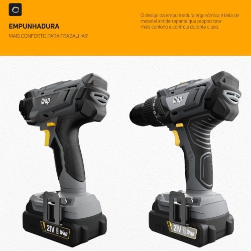 Combo Furadeira Parafusadeira de impacto K21 ID03 + Chave de impacto K21 CH01 21V - K21 KT01  110V/220V