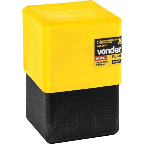 Jogo de algarismo de a�o para grava��o 10mm com 10 pe�as