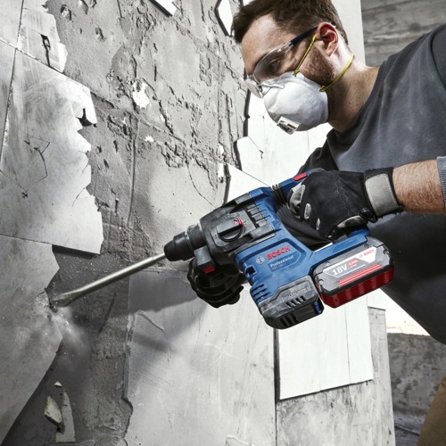 Martelete Perfurador e Rompedor a bateria 18V 4Ah Brushless com 2 baterias - GBH 185-LI  110V/220V