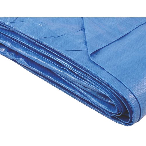 Lona reforçada de polietileno azul 4 m x 3 m Lona reforçada de polietileno azul 4 m x 3 m