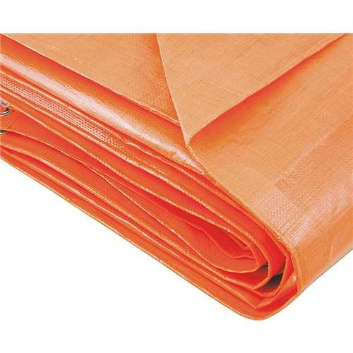 Lona reforçada de polietileno laranja 4 m x 3 m Lona reforçada de polietileno laranja 4 m x 3 m