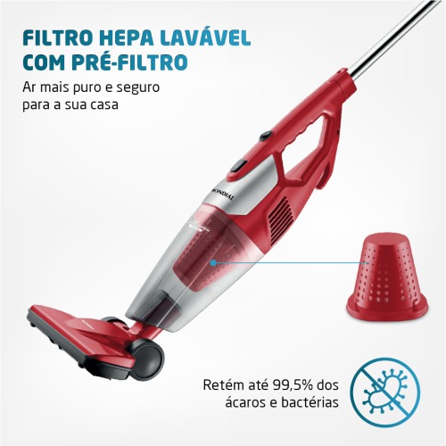 Aspirador de pó 2 em 1 portátil e vertical 1200 watts Turbo Premium - AP-30 220V Aspirador de pó 2 em 1 portátil e vertical 1200 watts Turbo Premium - AP-30 220V