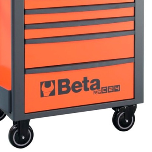Carrinho para ferramentas com 7 gavetas full laranja - RSC24/7 Carrinho para ferramentas com 7 gavetas full laranja - RSC24/7